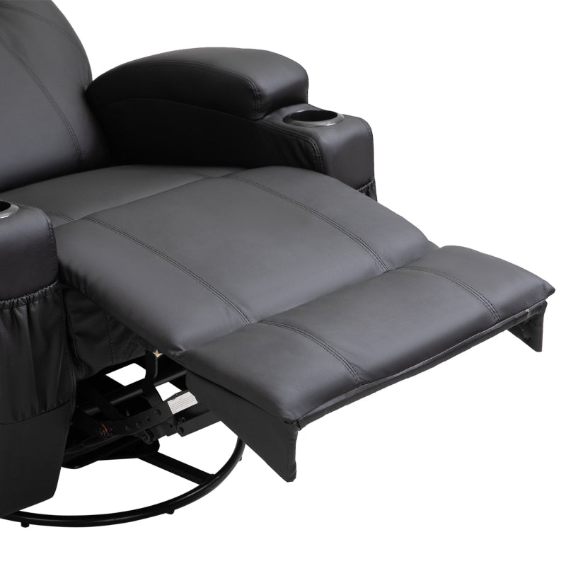 Recliner Armchair Massage , Black