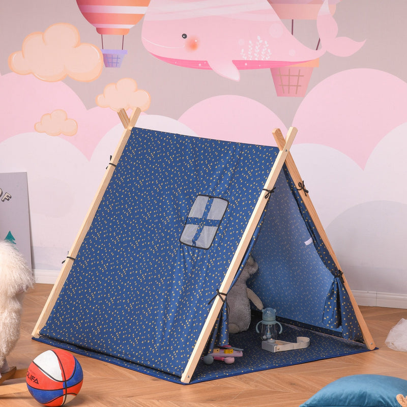 Kids Tepee Play Tent Foldable Playhouse for Boy & Girls