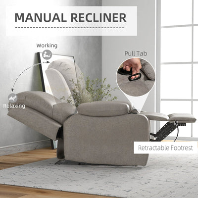 Microfibre Recliner Armchair