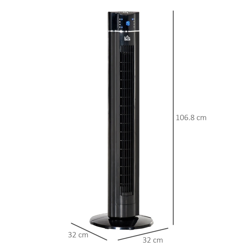 42 Anion Tower Fan Cooling For Bedroom , Black