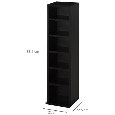 Set Of 2 CD Media Display Shelf Unit Tower Rack