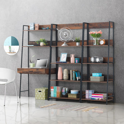 Abbey Ladder Bookcase Shelf (wide) with 4 Shelves