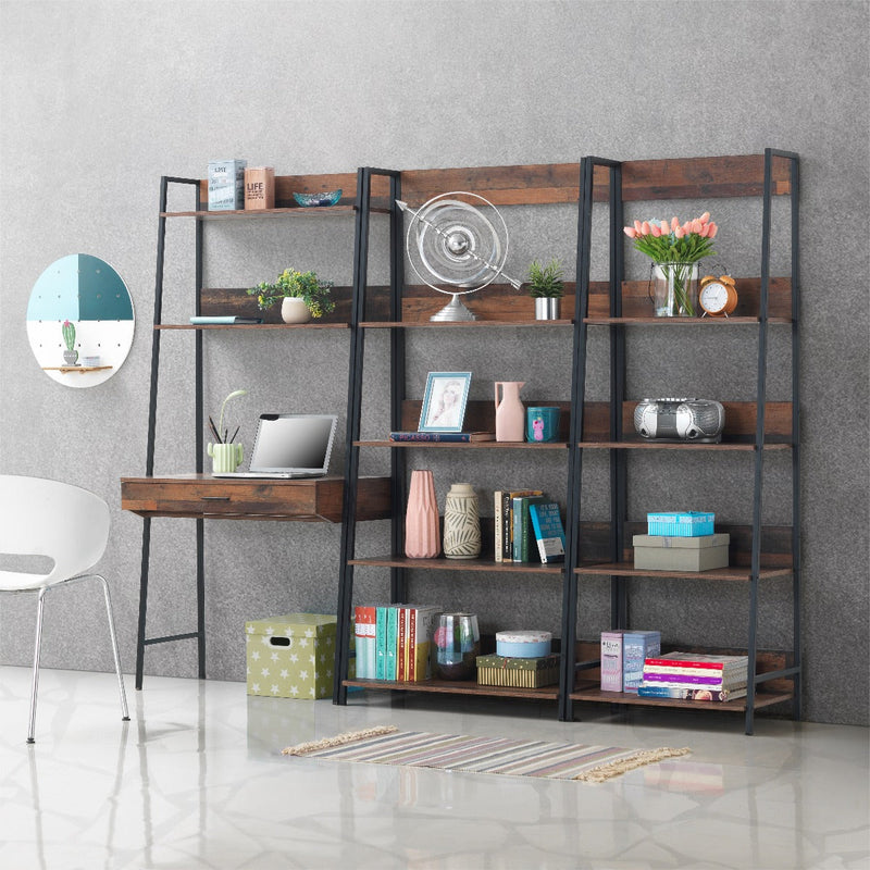 Abbey Ladder Bookcase Shelf with 4 Shelves