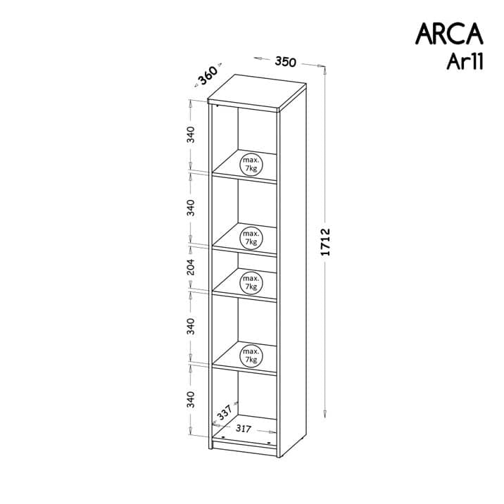 Arca AR11 Bookcase