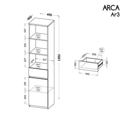 Arca AR3 Tall Cabinet