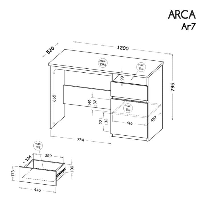 Arca AR7 Computer Desk