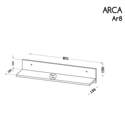 Arca AR8 Wall Shelf 80cm