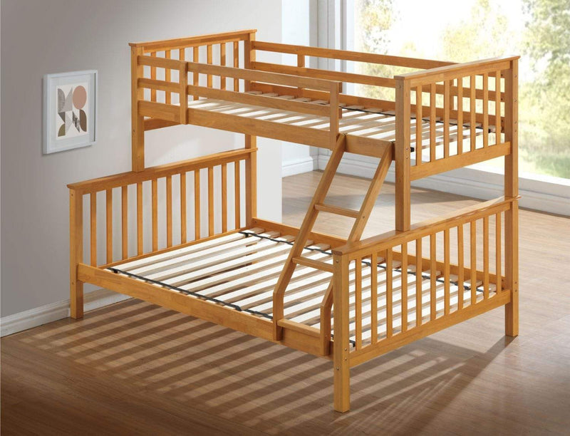 Charlotte 2 In 1 Beech Three Sleeper Bunk Bed