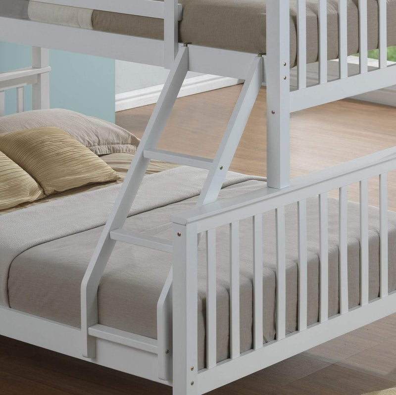 Charlotte 2 In 1 White Three Sleeper Bunk Bed