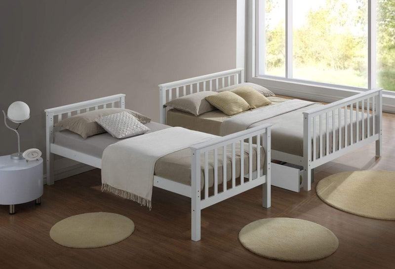 Charlotte 2 In 1 White Three Sleeper Bunk Bed