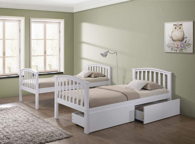 George 2 In 1 White Bunk Bed