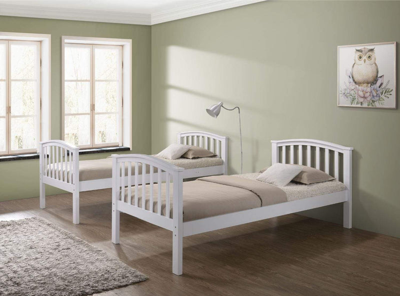 George 2 In 1 White Bunk Bed