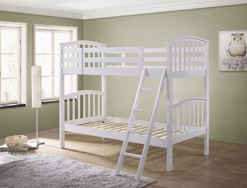 George 2 In 1 White Bunk Bed