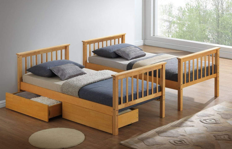 Louis 2 In 1 Bunk Bed - Beech