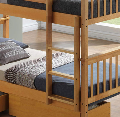 Louis 2 In 1 Bunk Bed - Beech