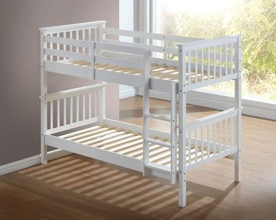 Louis 2 In 1 White Bunk Bed