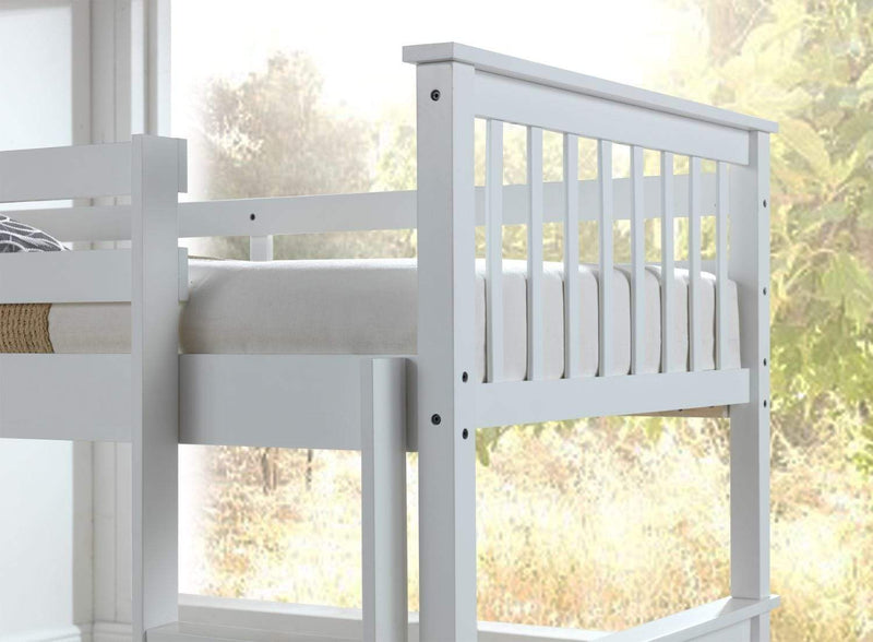 Louis 2 In 1 White Bunk Bed