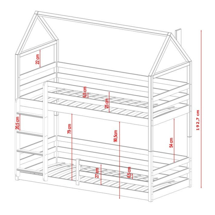 Wooden Bunk Bed Axel