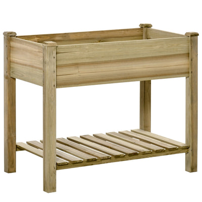 Raised Garden Bed With Legs And Storage