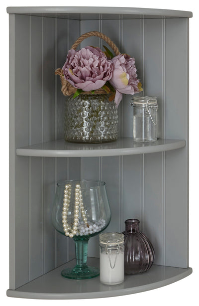 Colonial Corner Wall Shelf Unit Grey