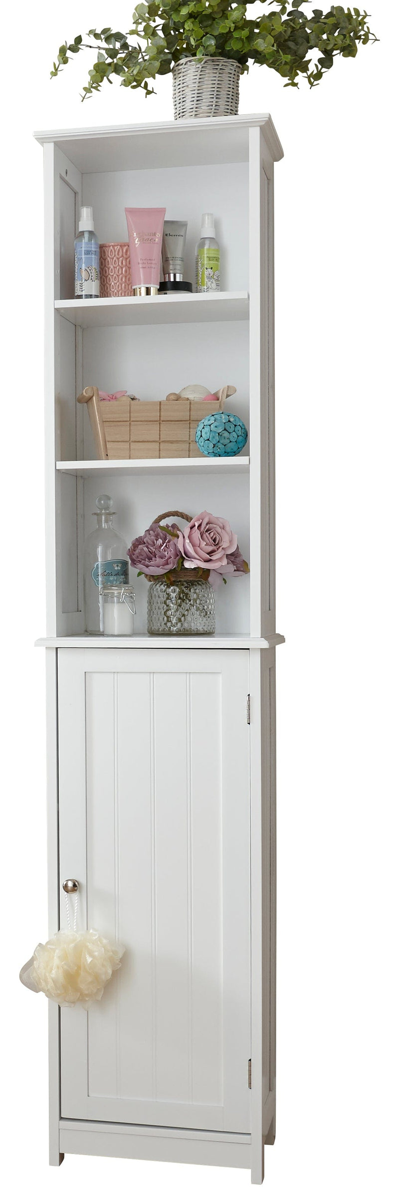 Colonial Tall Cupboard White