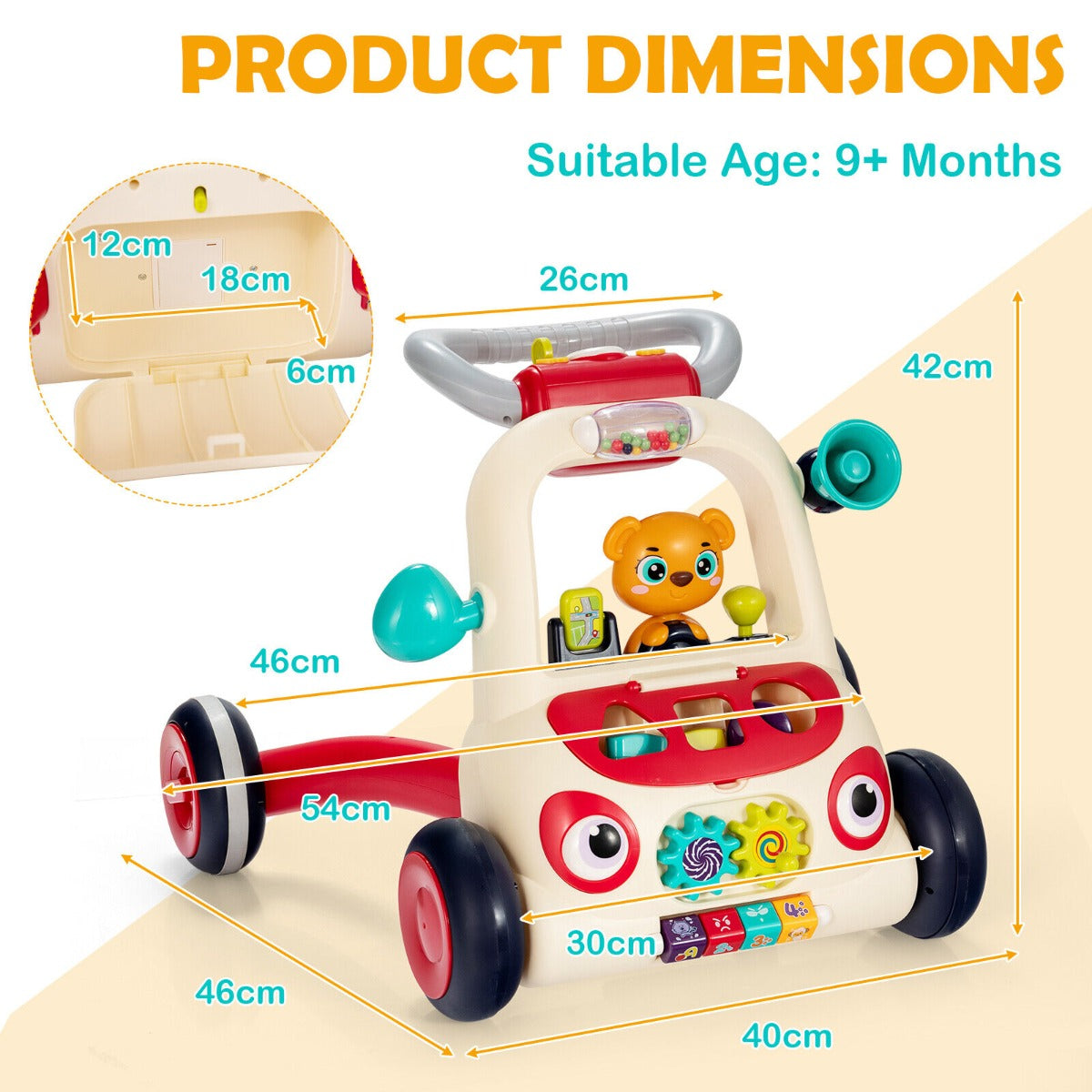 Baby walker deals 9 months