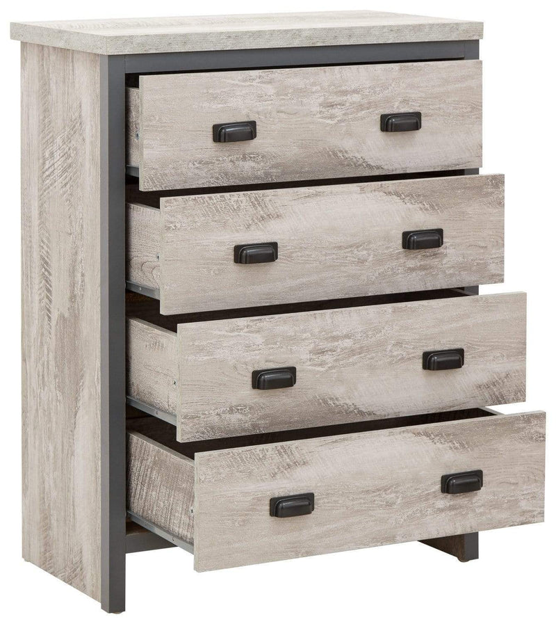 Boston 3 Piece Bedroom Set Grey