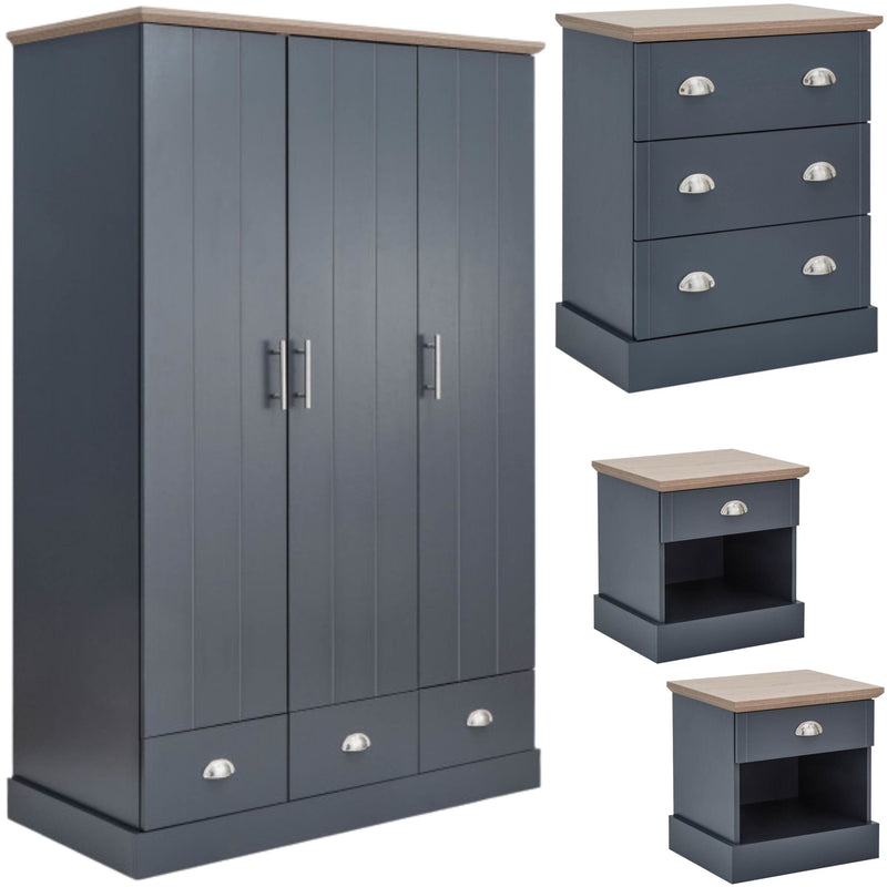 Kendal 4 Piece Bedroom Set - Slate Blue