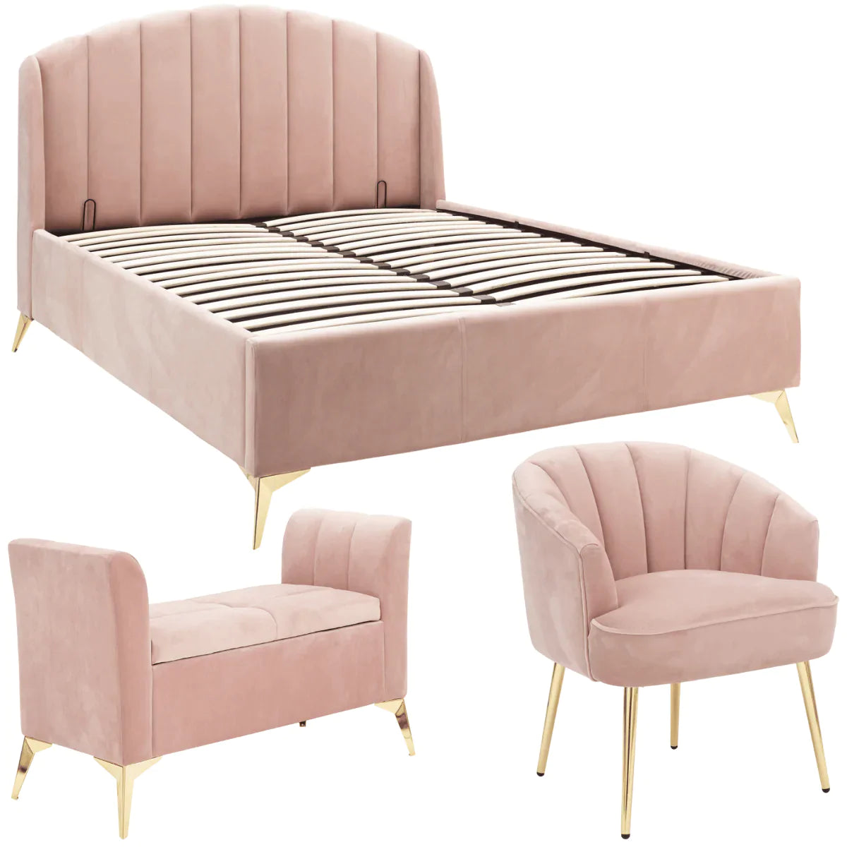 Pink deals bed chair