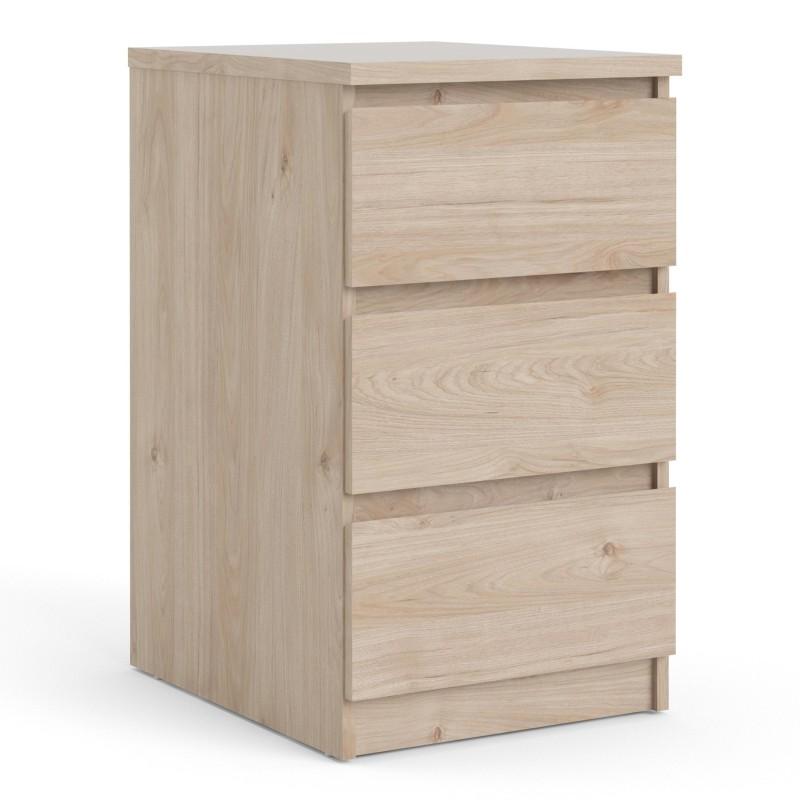 Naia Bedside 3 Drawers in Jackson Hickory Oak