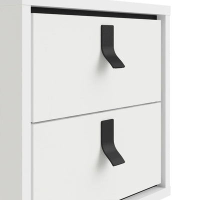 Ry Bedside Cabinet 2 Drawer In Matt White