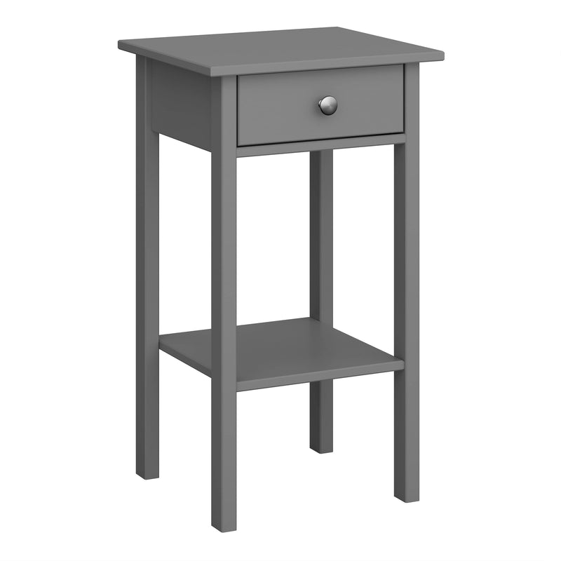 Tromso 1 Drawer Nightstand Grey