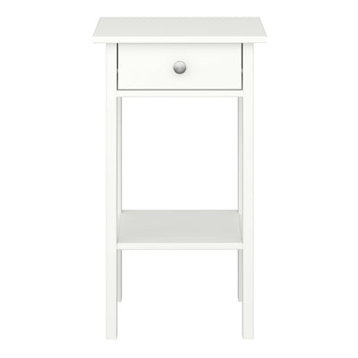 Tromso 1 Drawer Nightstand Off White