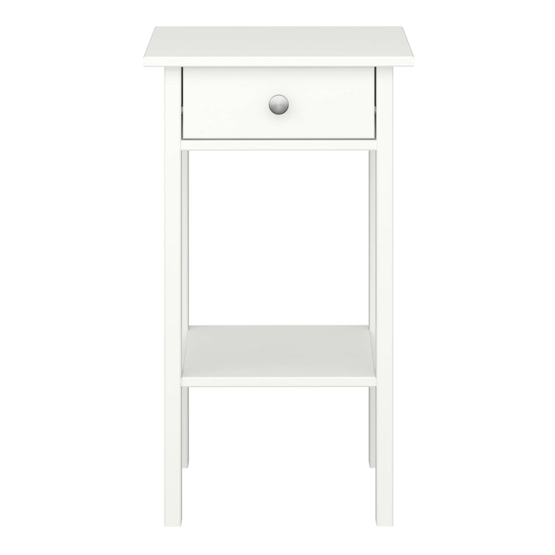 Tromso 1 Drawer Nightstand Off White