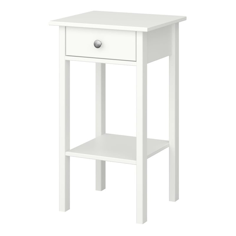 Tromso 1 Drawer Nightstand Off White