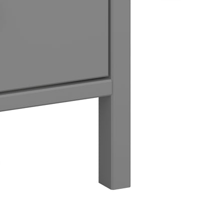 Tromso 3 Drawer Bedside Grey