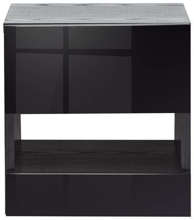 Galicia Pair Of Wall Hanging Bedside Tables Black