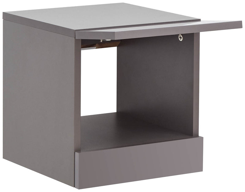 Galicia Pair Of Wall Hanging Bedside Tables Grey