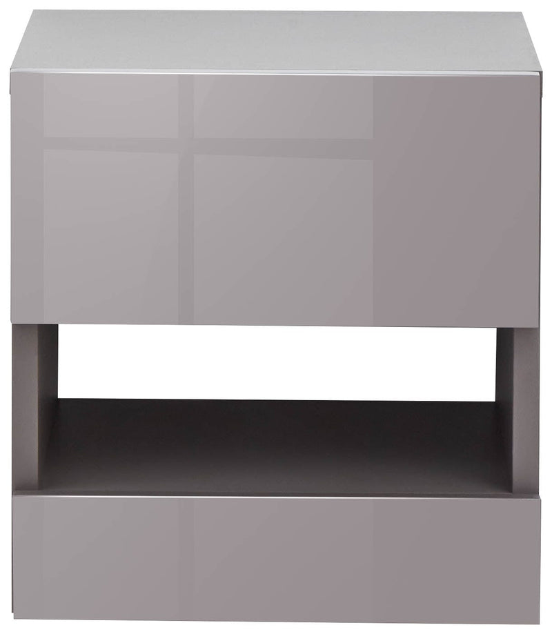 Galicia Pair Of Wall Hanging Bedside Tables Grey