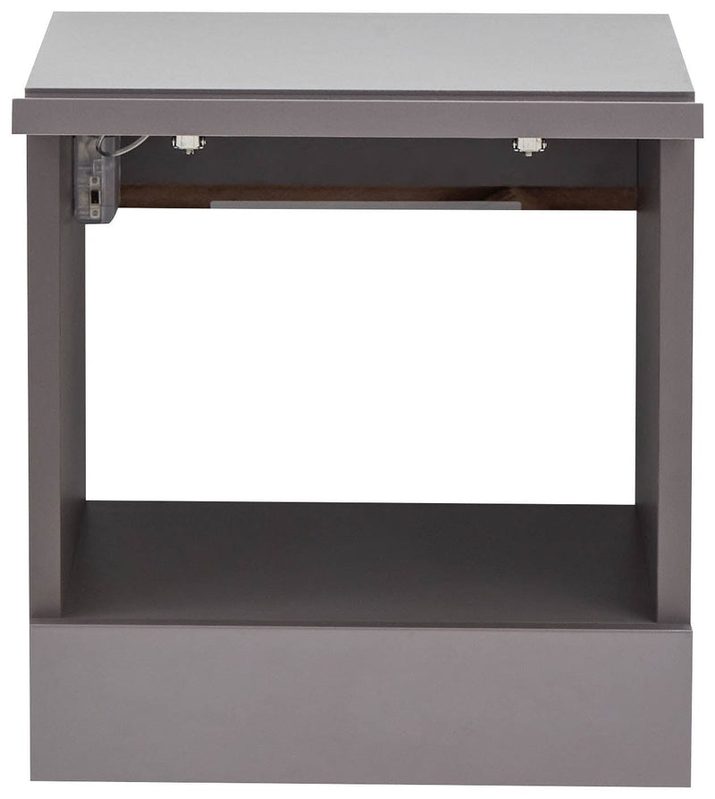 Galicia Pair Of Wall Hanging Bedside Tables Grey