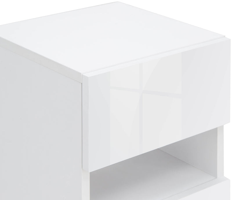 Galicia Pair Of Wall Hanging Bedside Tables White