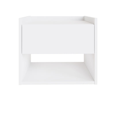 Harmony Wall Mounted Pair Of Bedside Tables White - GFW