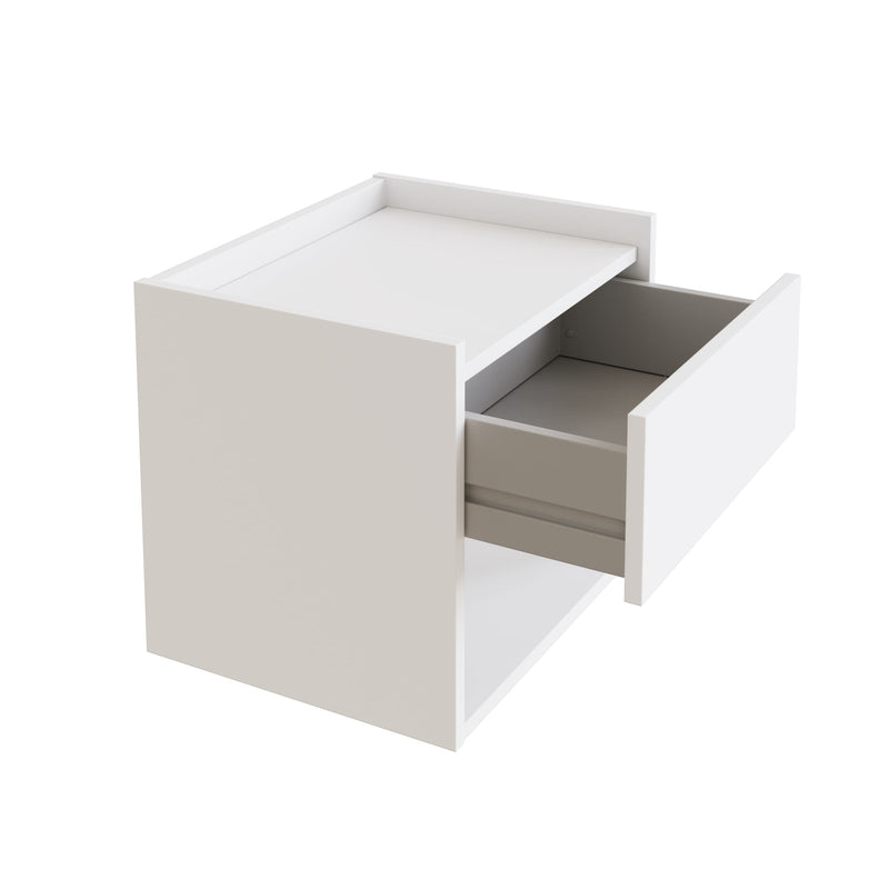 Harmony Wall Mounted Pair Of Bedside Tables White - GFW