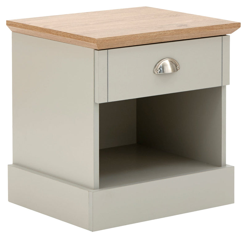 Kendal 1 Drawer Bedside Grey