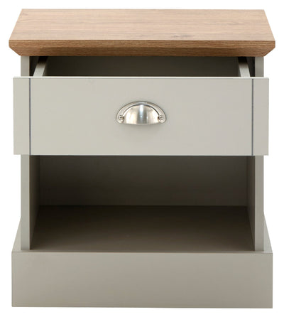 Kendal 1 Drawer Bedside Grey