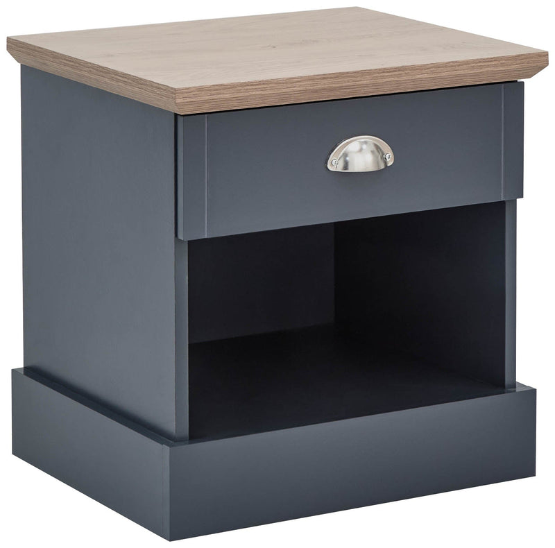 Kendal 1 Drawer Bedside Slate Blue