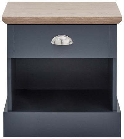 Kendal 1 Drawer Bedside Slate Blue