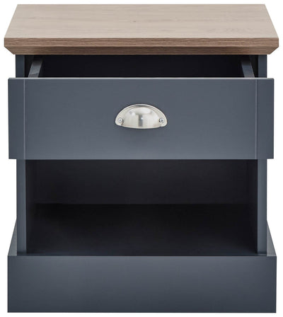 Kendal 1 Drawer Bedside Slate Blue