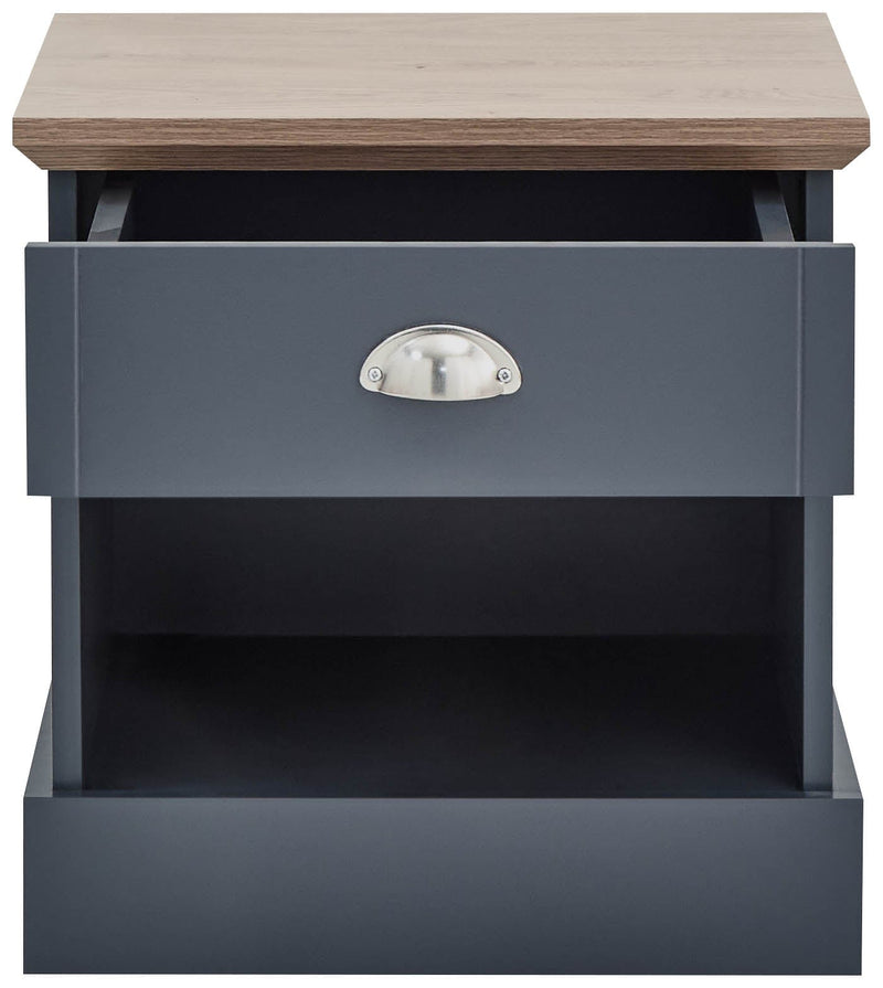 Kendal 1 Drawer Bedside Slate Blue