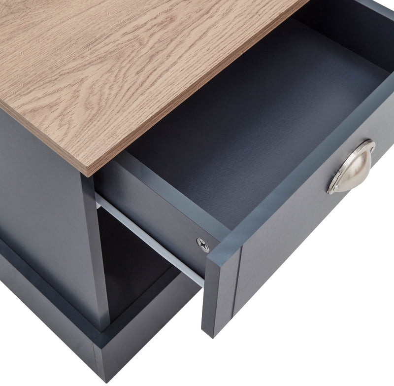 Kendal 1 Drawer Bedside Slate Blue